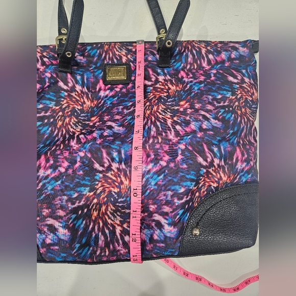 Rare Juicy Couture Tote Bag Tie Dye Colorful Weekend Travel Bag - Picture 5 of 12